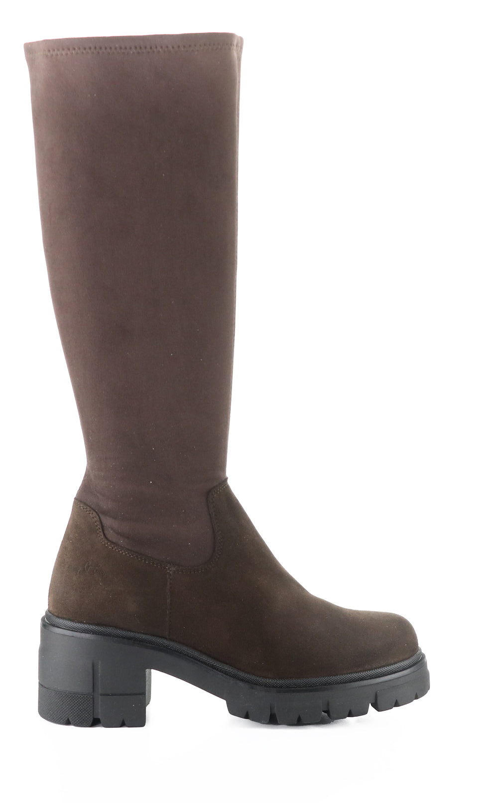 BRENNA BROWN/BLACK SUEDE/EROS COMFORT