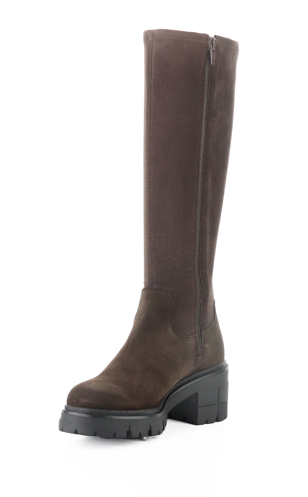 BRENNA BROWN/BLACK SUEDE/EROS COMFORT
