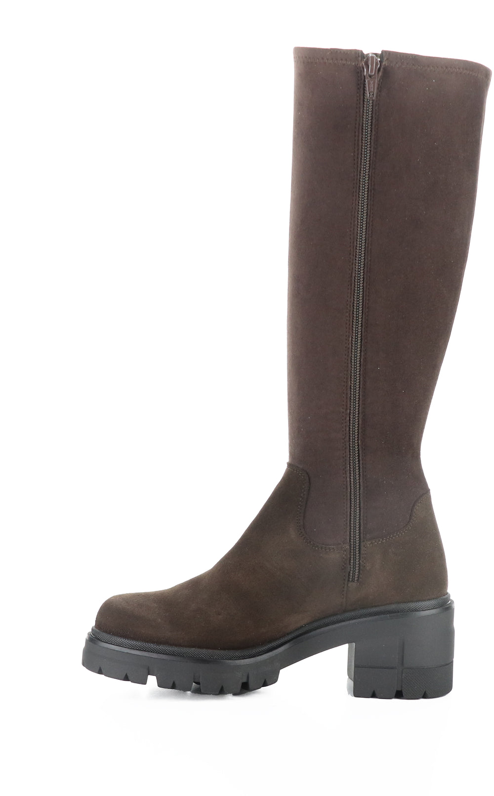 BRENNA BROWN/BLACK SUEDE/EROS COMFORT
