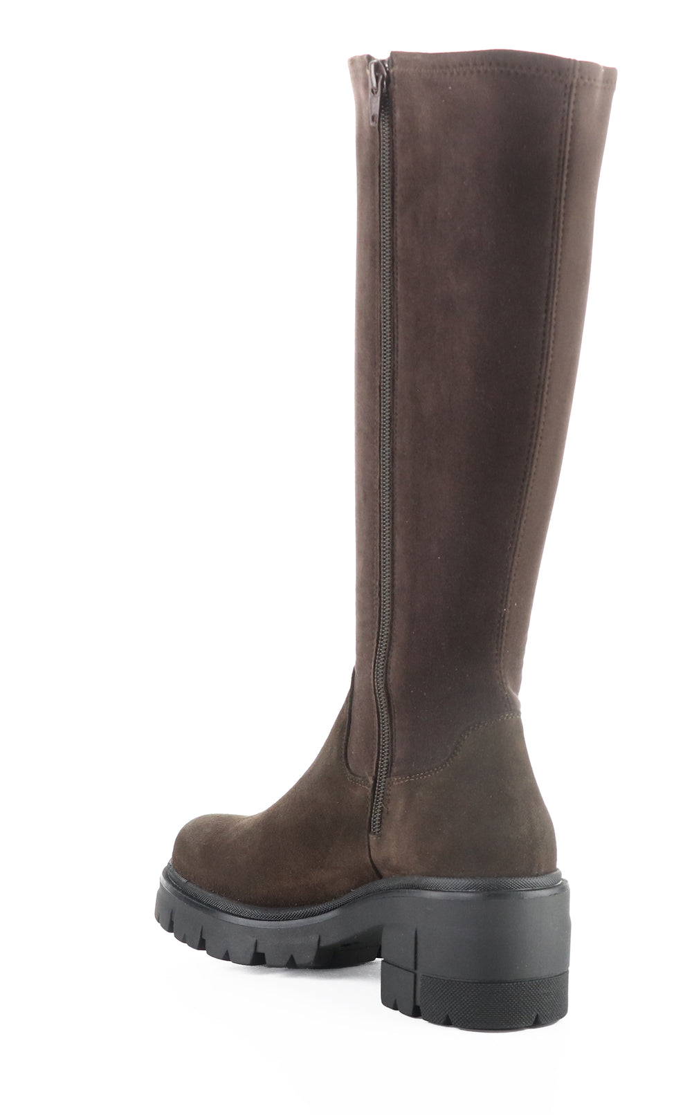 BRENNA BROWN/BLACK SUEDE/EROS COMFORT