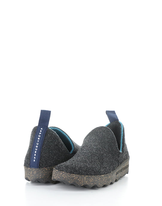 City Anthracite Round Toe Shoes
