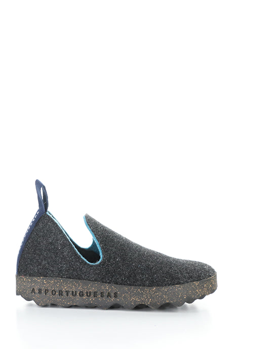City Anthracite Round Toe Shoes