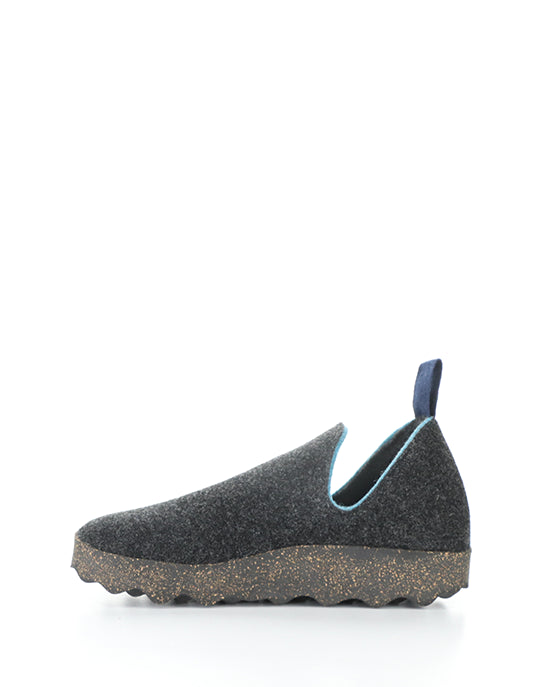 City Anthracite Round Toe Shoes