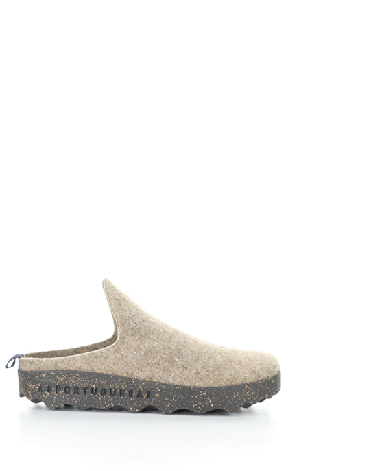 COME L Taupe Round Toe Mules|COME L Mules �� Bout Rond in Marron