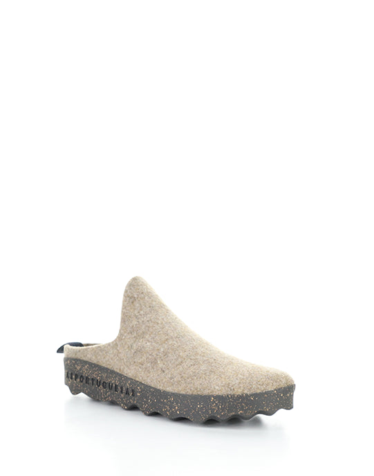 COME L Taupe Round Toe Mules|COME L Mules �� Bout Rond in Marron