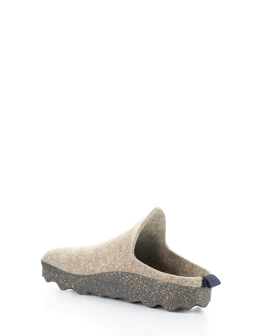 COME L Taupe Round Toe Mules|COME L Mules �� Bout Rond in Marron