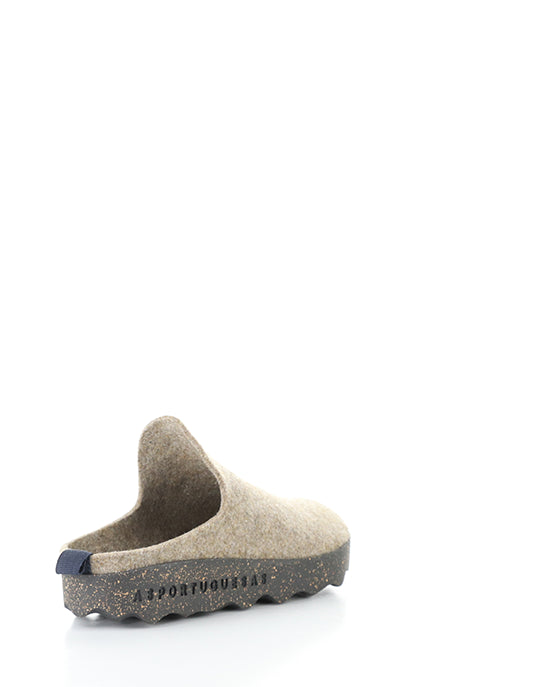 COME L Taupe Round Toe Mules|COME L Mules �� Bout Rond in Marron