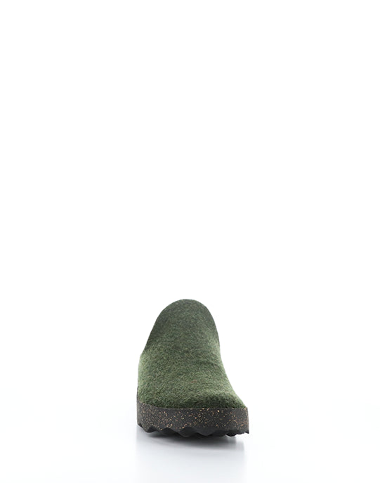 Come023Asp Green Slip-On Mules