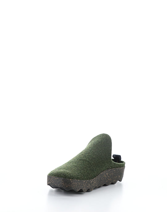 Come023Asp Green Slip-On Mules