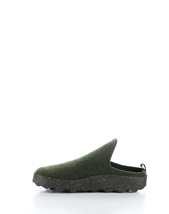 Come023Asp Green Slip-On Mules