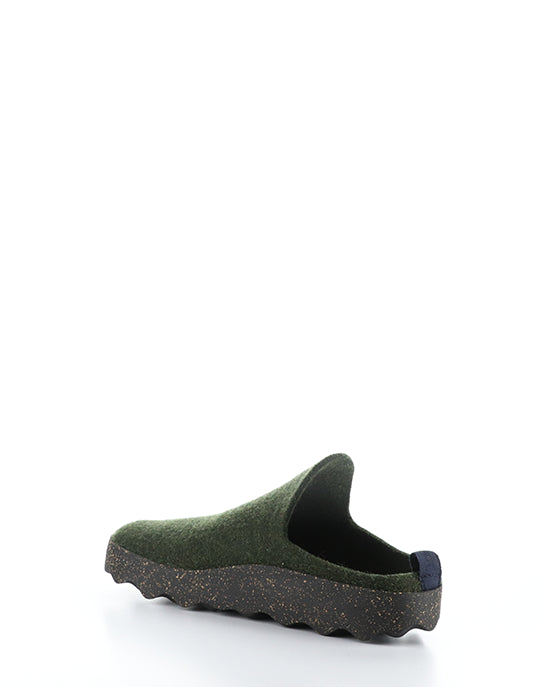 Come023Asp Green Slip-On Mules