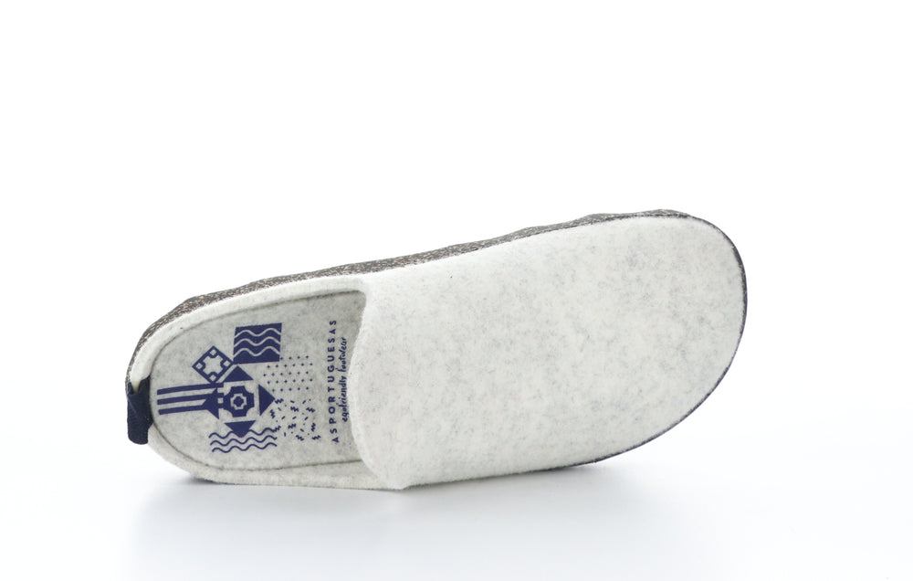 COME023ASP MARBLE WHITE Round Toe Shoes