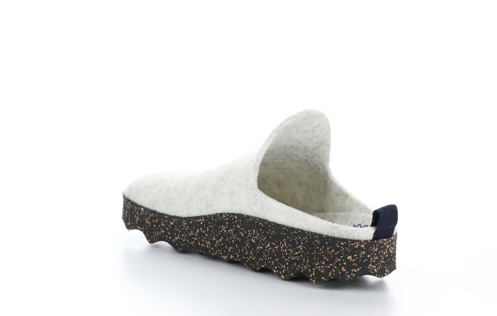 COME023ASP MARBLE WHITE Round Toe Shoes