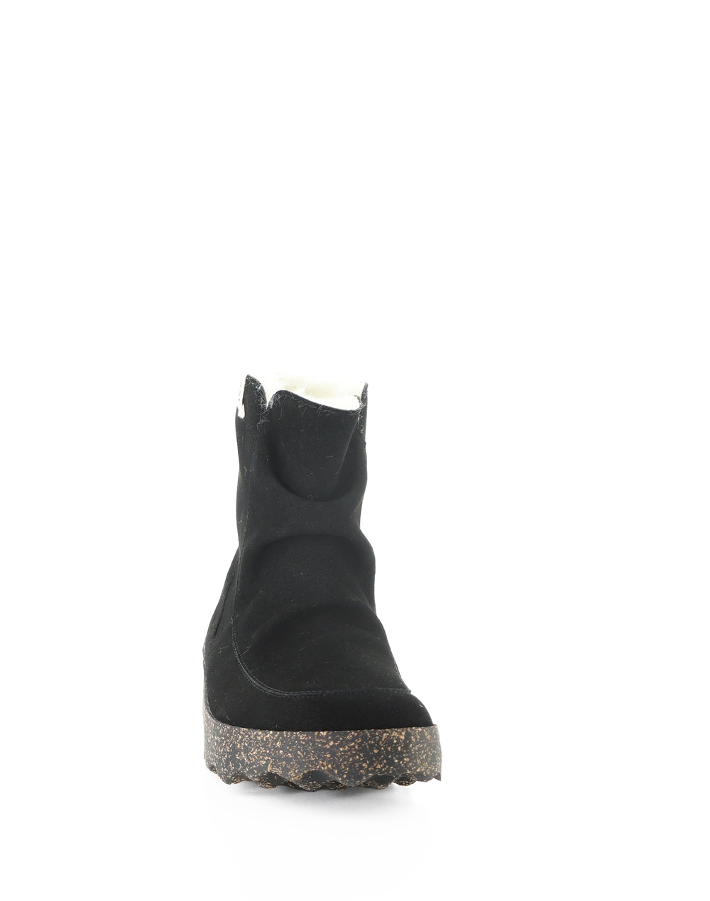 CUFF296ASP 008 BLACK COWSUEDE RECYCLED/FAUX FUR