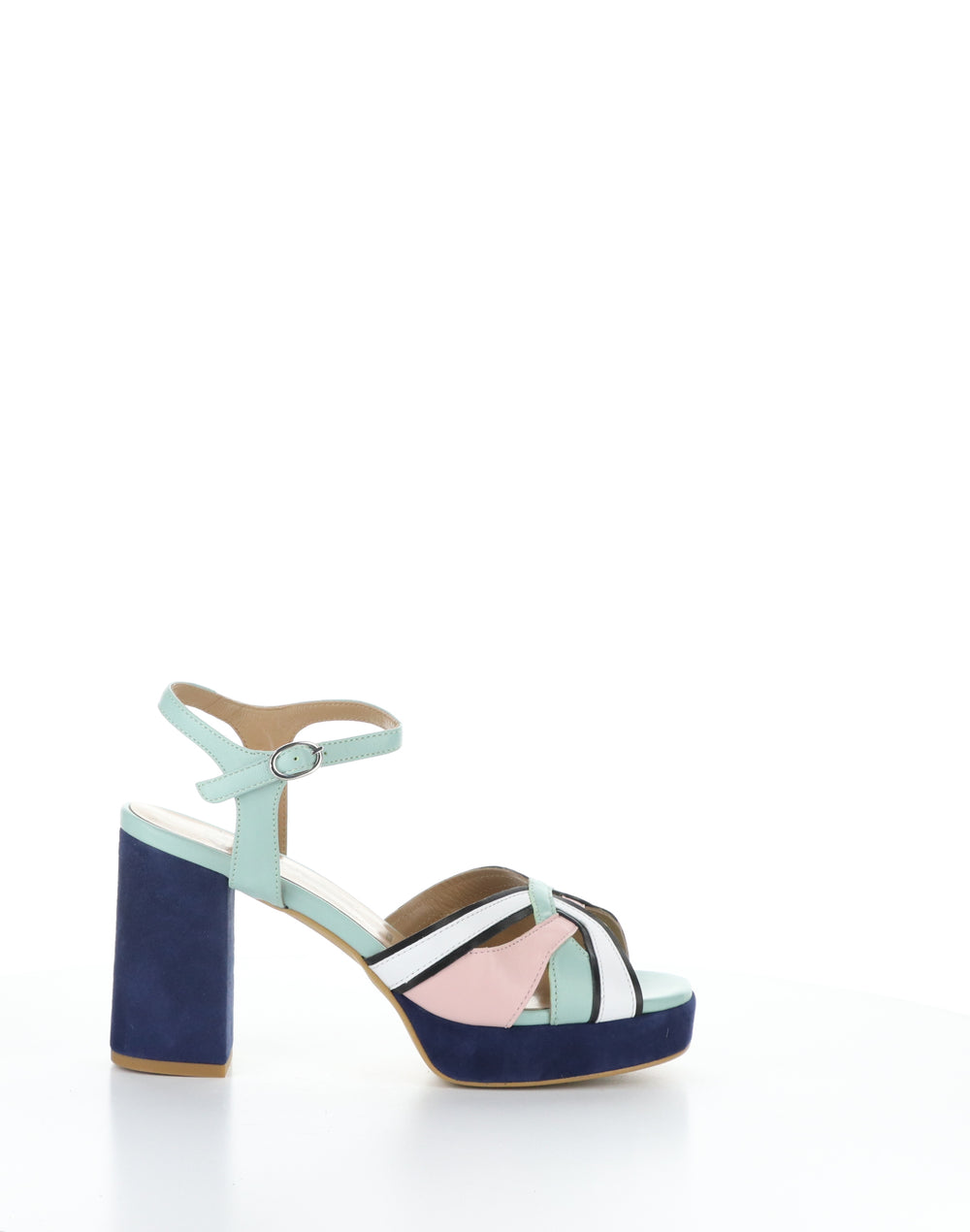 EZUI240FLY 001 SMINT/PPK/BLK/WH Round Toe Sandals
