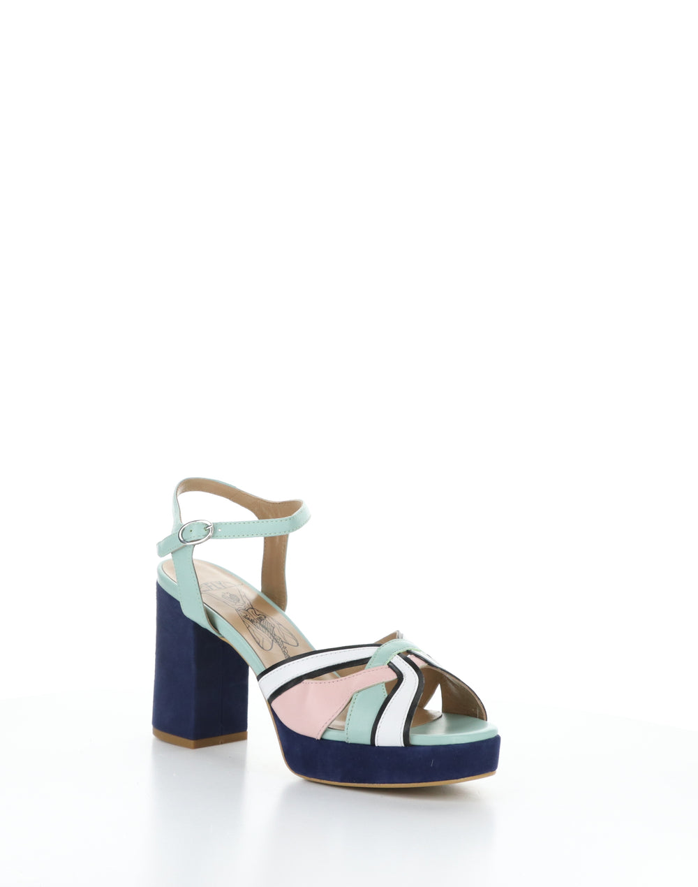 EZUI240FLY 001 SMINT/PPK/BLK/WH Round Toe Sandals