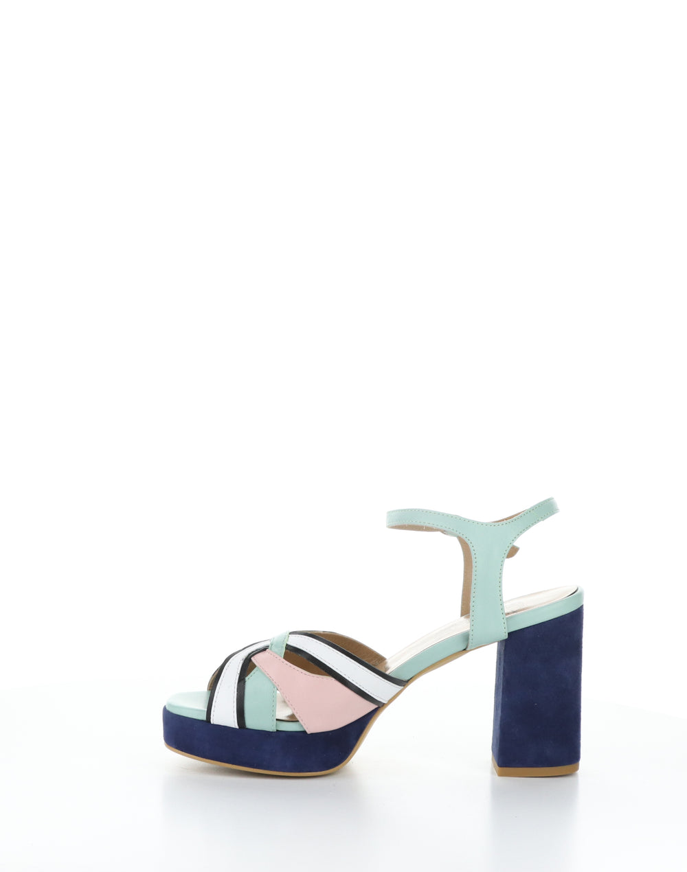 EZUI240FLY 001 SMINT/PPK/BLK/WH Round Toe Sandals