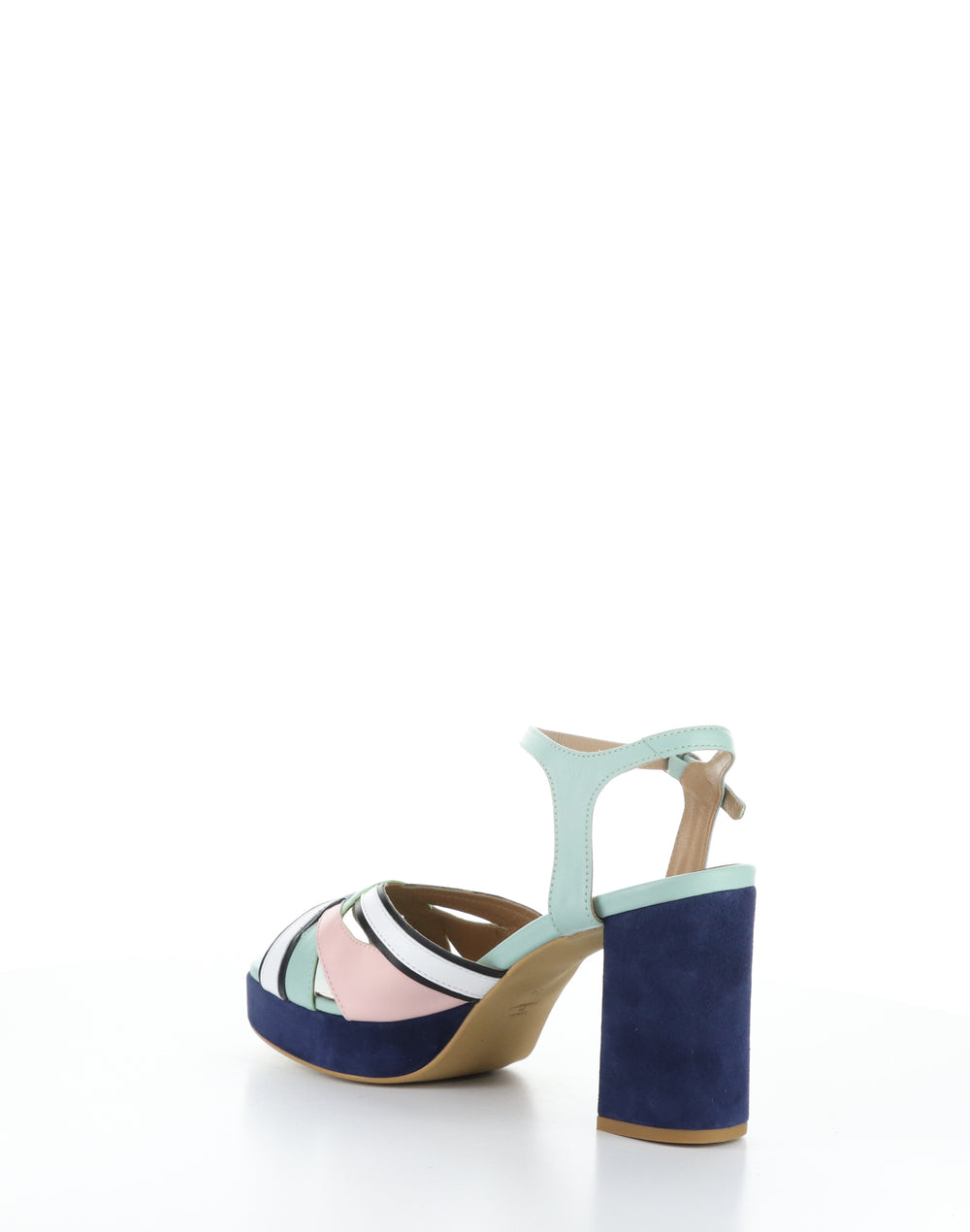EZUI240FLY 001 SMINT/PPK/BLK/WH Round Toe Sandals