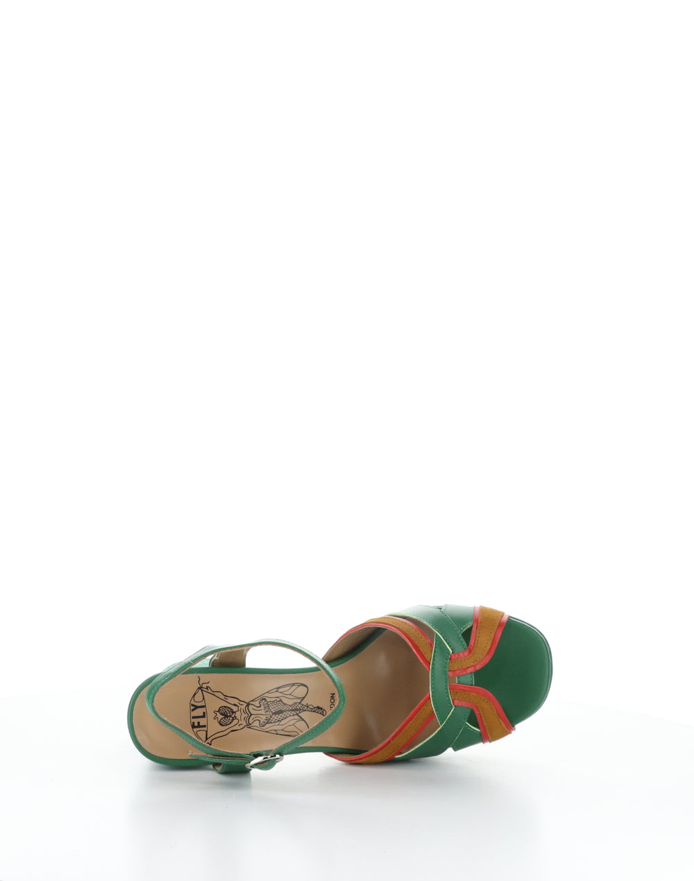 EZUI240FLY 002 EMERALD Round Toe Sandals