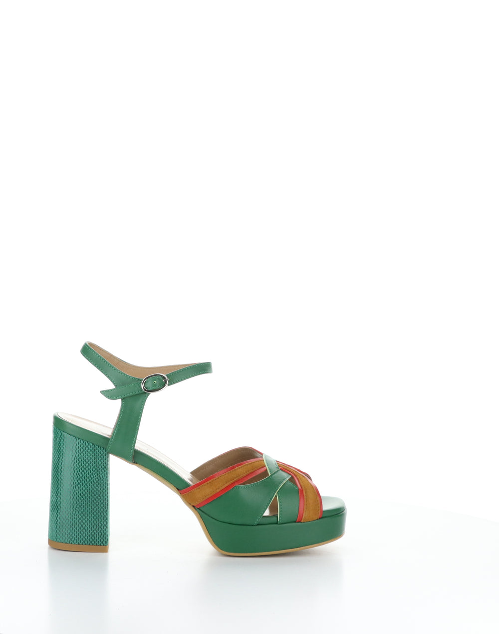 EZUI240FLY 002 EMERALD Round Toe Sandals