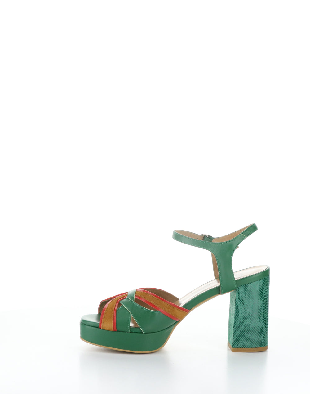 EZUI240FLY 002 EMERALD Round Toe Sandals