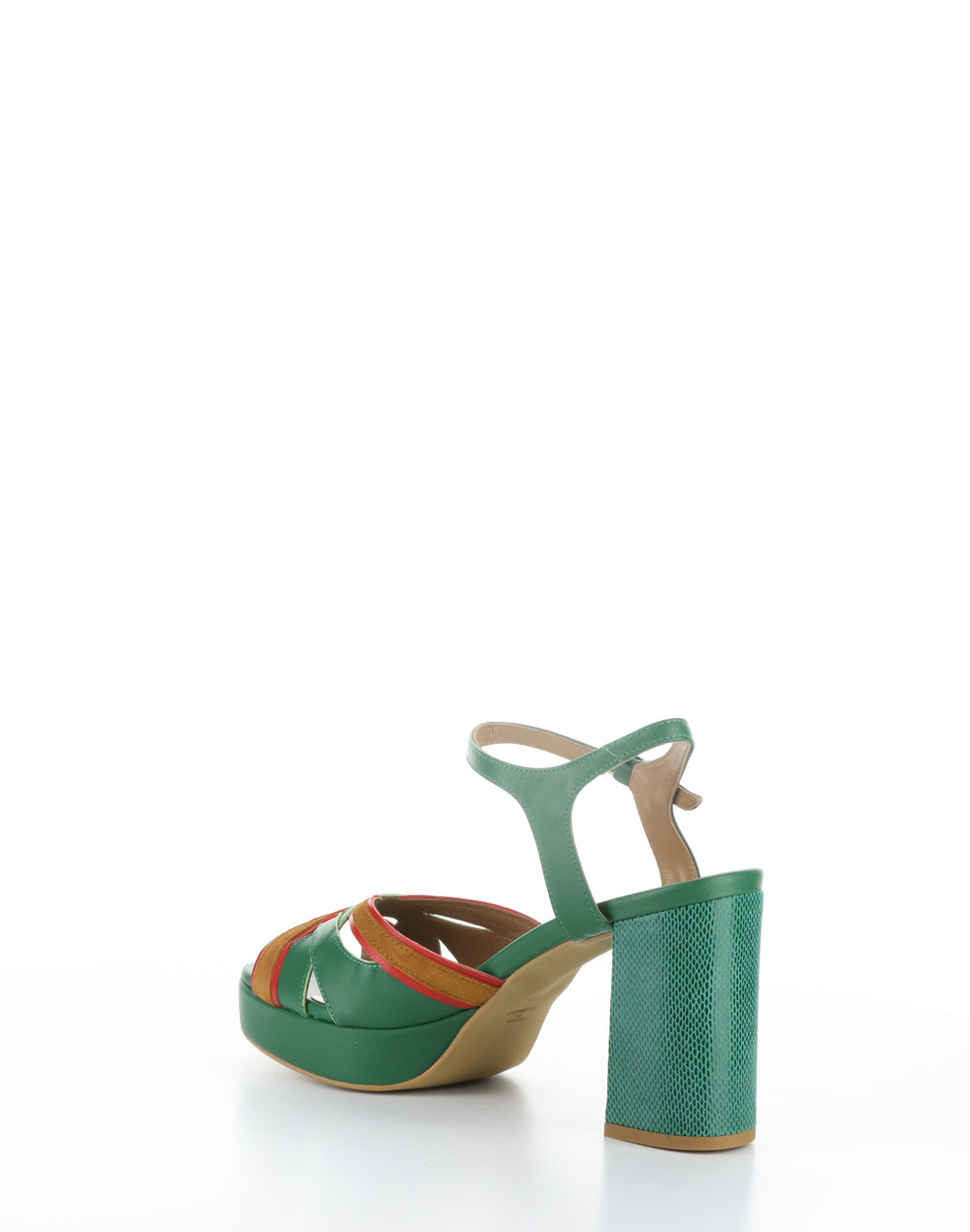 EZUI240FLY 002 EMERALD Round Toe Sandals