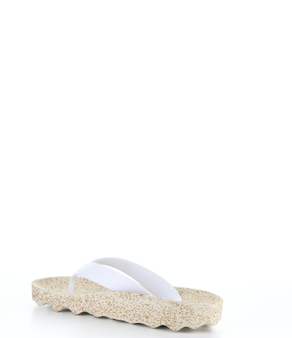 FEEL075ASP NATURAL/WHITE Casual Flip-Flops