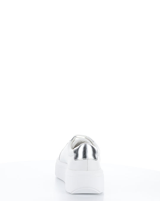 Fuzi White/Silver Lace-Up Shoes