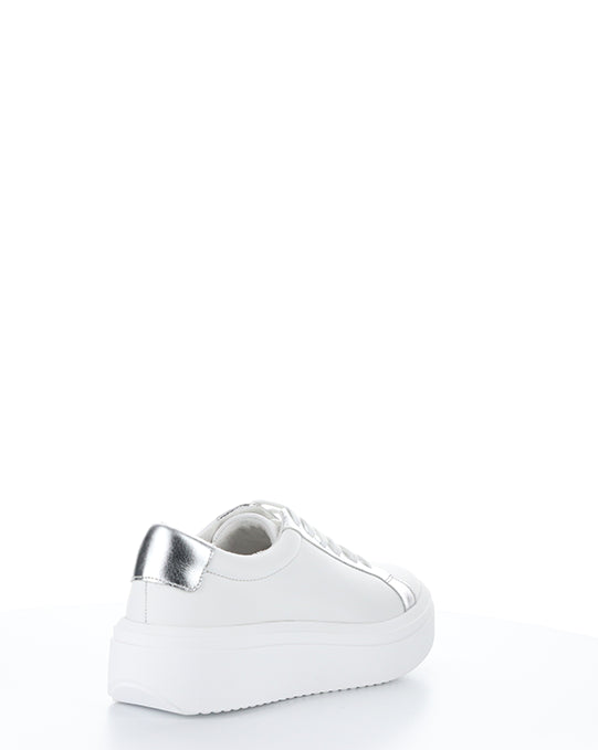 Fuzi White/Silver Lace-Up Shoes