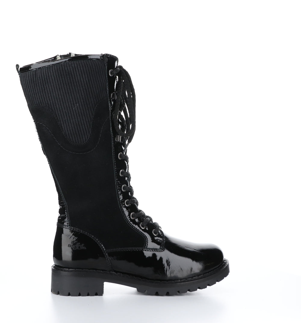 HARRISON Black Zip Up Boots