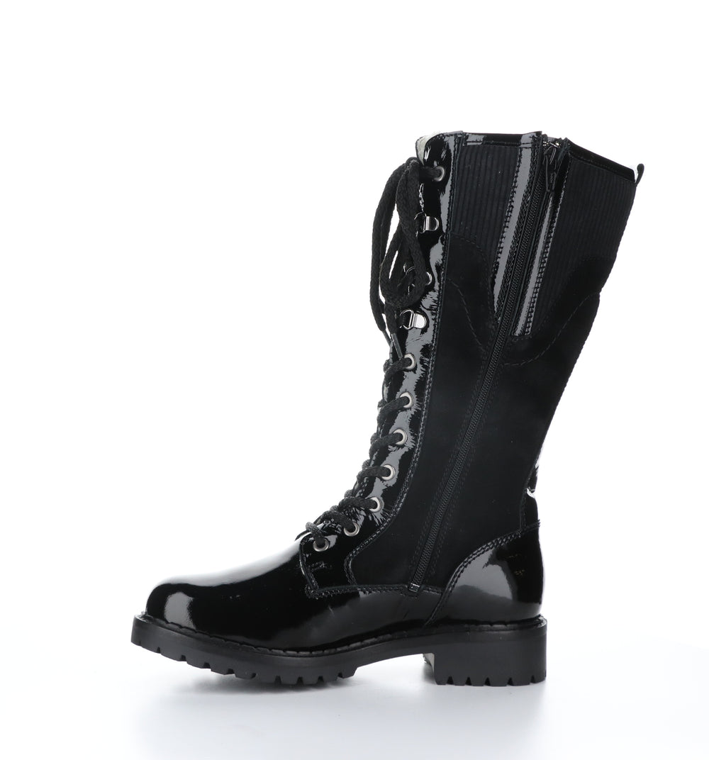 HARRISON Black Zip Up Boots