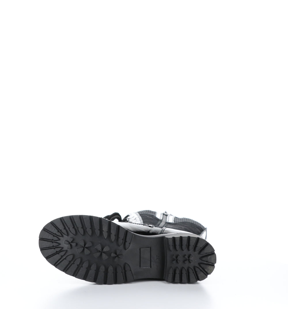 HARRISON Black Zip Up Boots