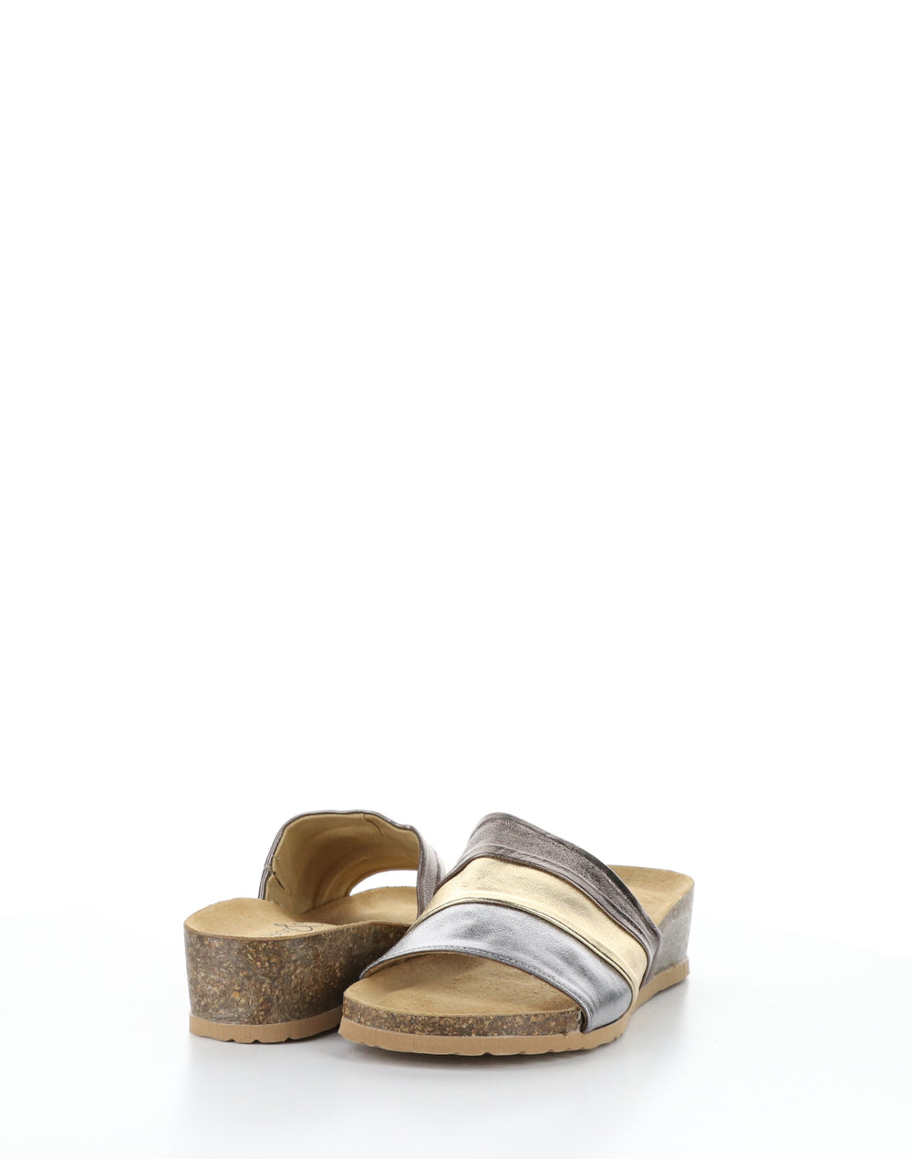 LIBBY ANTHRACITE COMBI Round Toe Sandals