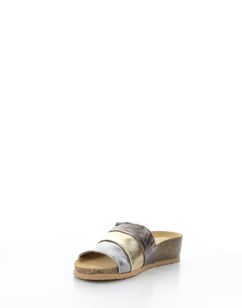 LIBBY ANTHRACITE COMBI Round Toe Sandals