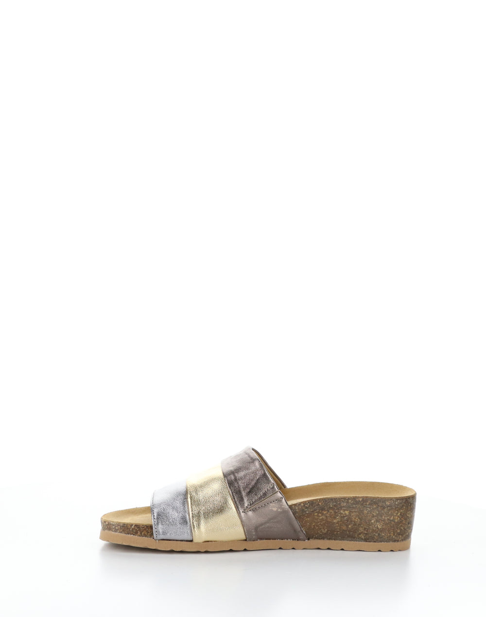 LIBBY ANTHRACITE COMBI Round Toe Sandals