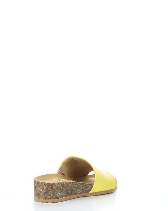 LUX Lemon Open Toe Mules