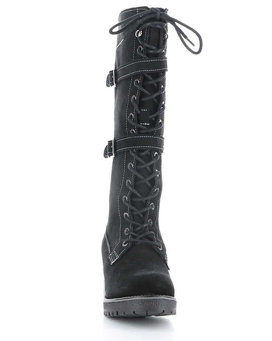 Mace Black Oil Suede