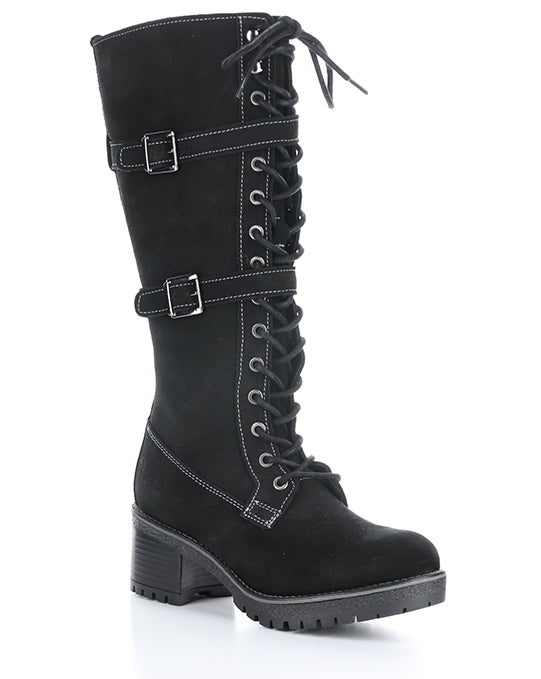 Mace Black Oil Suede