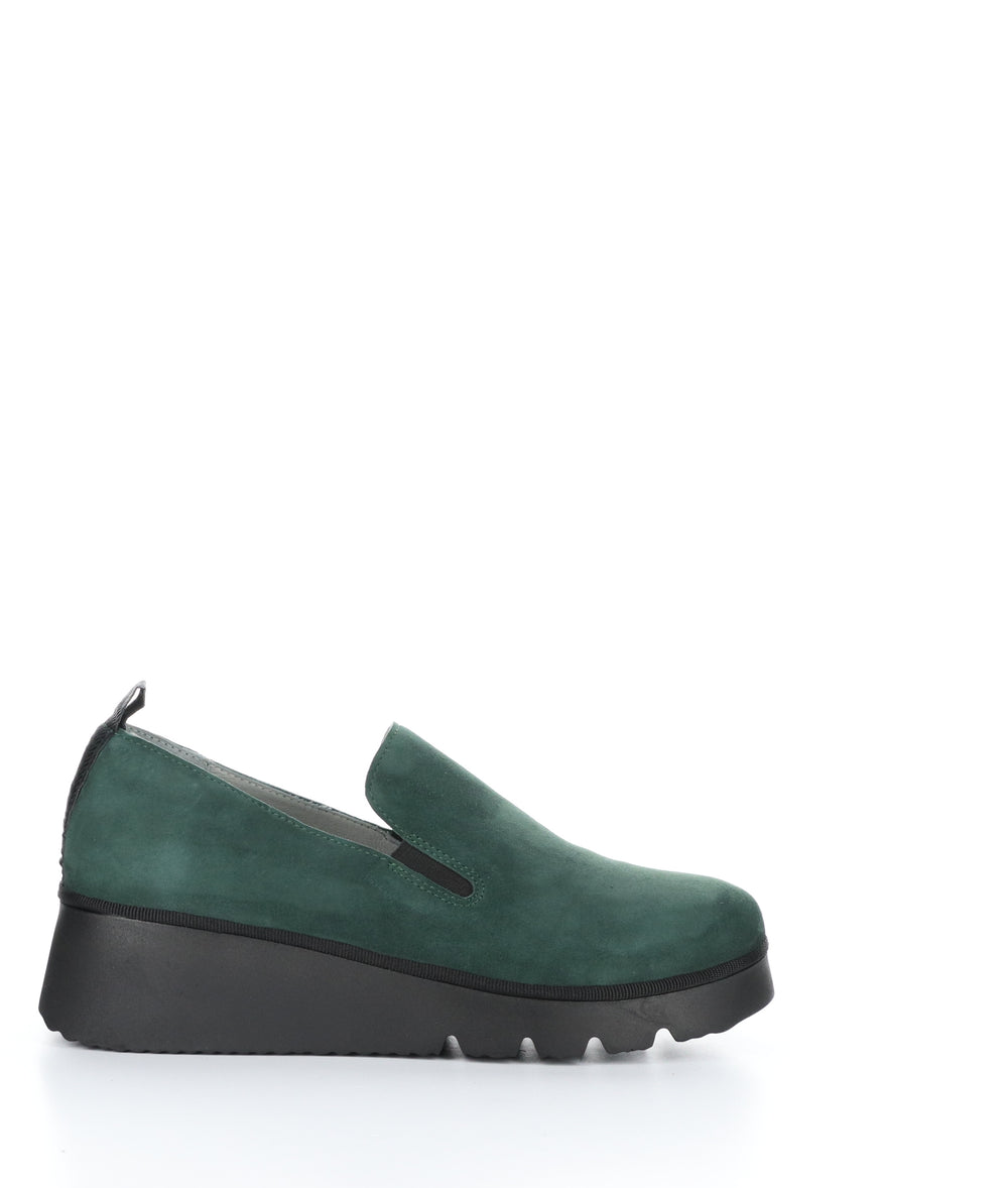Pece406Fly 002 Forest Green Slip-On Shoes