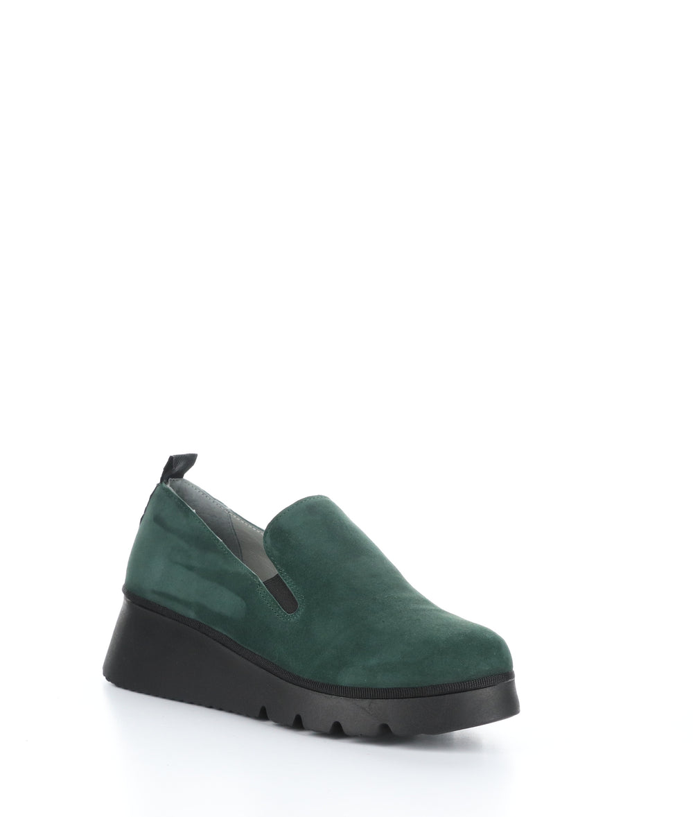 Pece406Fly 002 Forest Green Slip-On Shoes