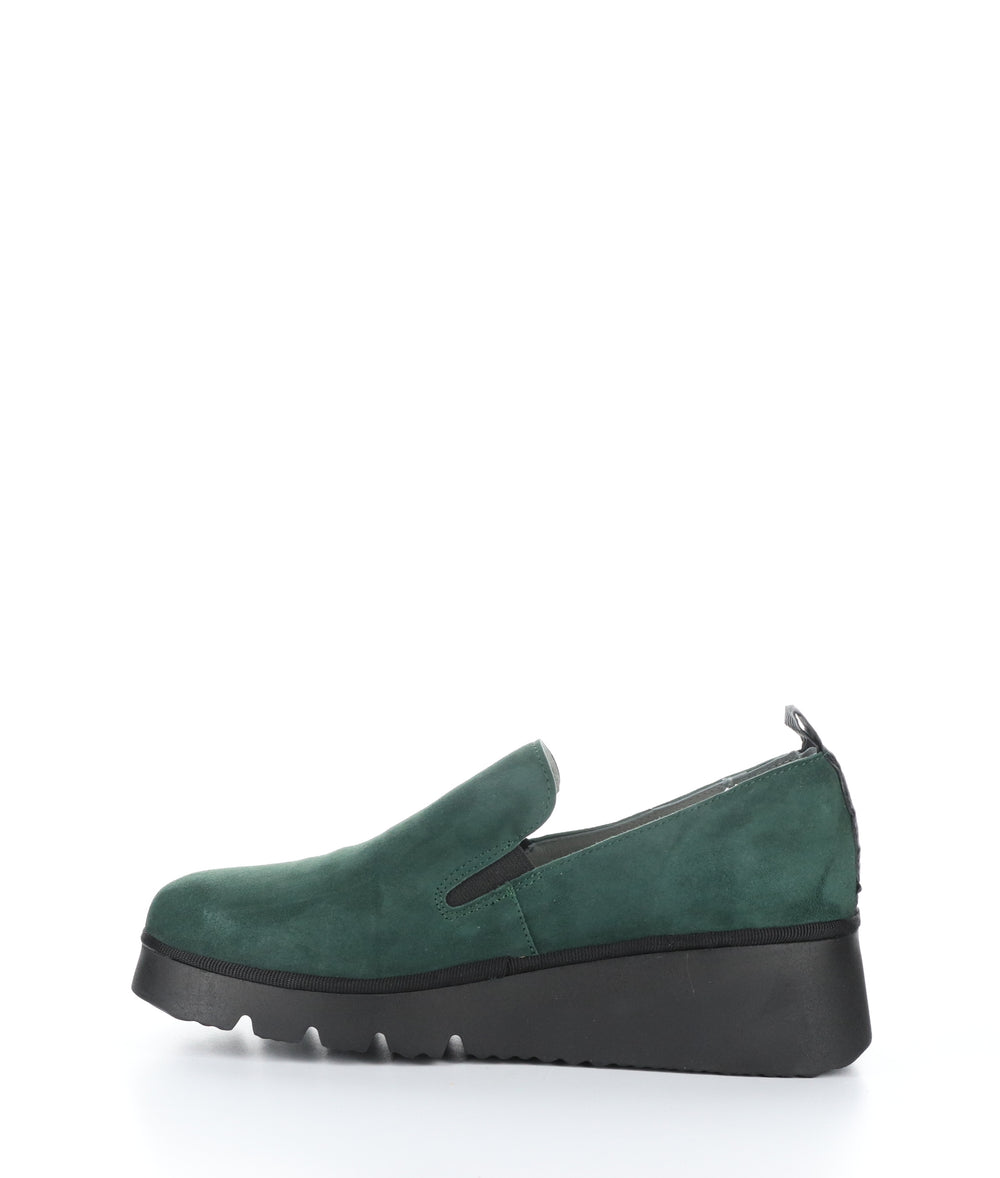 Pece406Fly 002 Forest Green Slip-On Shoes