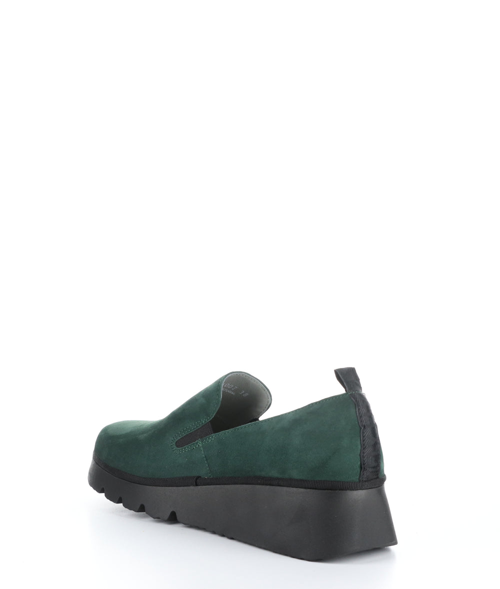 Pece406Fly 002 Forest Green Slip-On Shoes