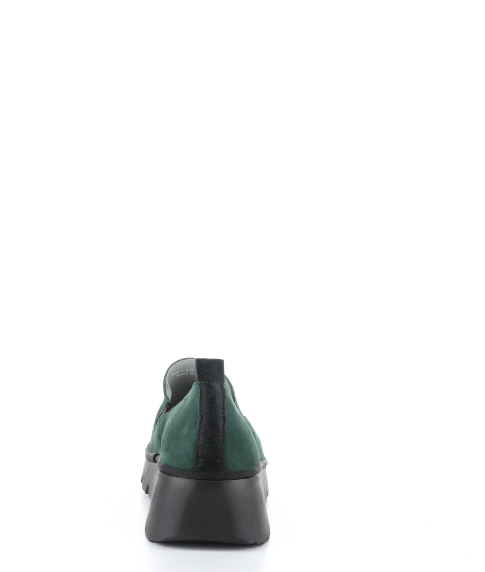 Pece406Fly 002 Forest Green Slip-On Shoes
