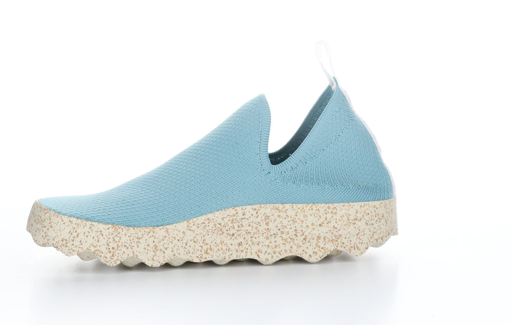CARE_L Aqua S.caf�� Stretch Elasticated Trainers|CARE_L Baskets avec Empi��cements ��lastiqu��s in Bleu Aigue-marine