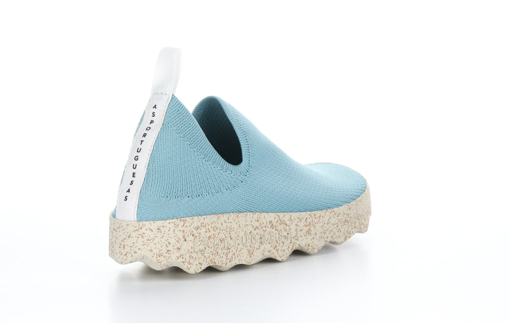 CARE_L Aqua S.caf�� Stretch Elasticated Trainers|CARE_L Baskets avec Empi��cements ��lastiqu��s in Bleu Aigue-marine