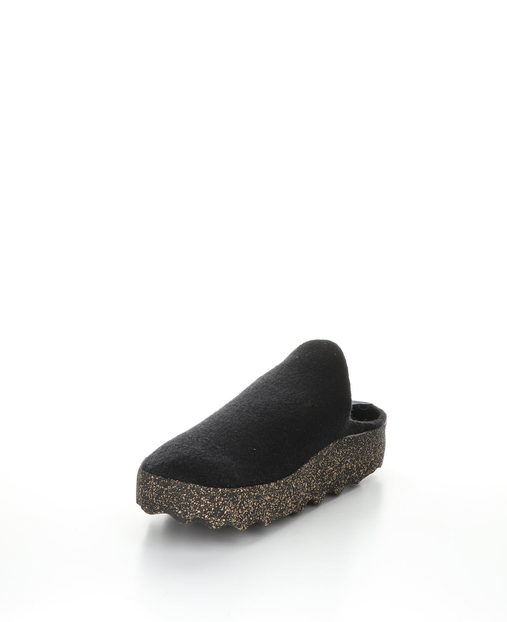 COME061ASPM Black Round Toe Shoes|COME061ASPM Chaussures à Bout Rond in Noir