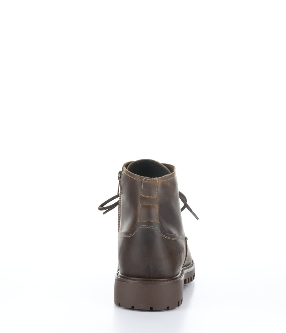 DASH Camel Zip Up Ankle Boots|DASH Bottines avec Fermeture Zippée in Beige