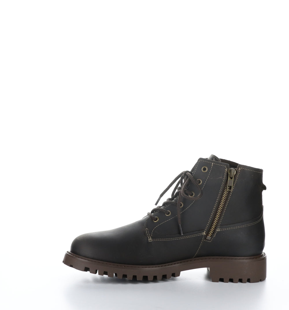 Dash Dk Brown Zip Up Ankle Boots|Dash Bottines Avec Fermeture Zipp�Ͽ½E In Marron
