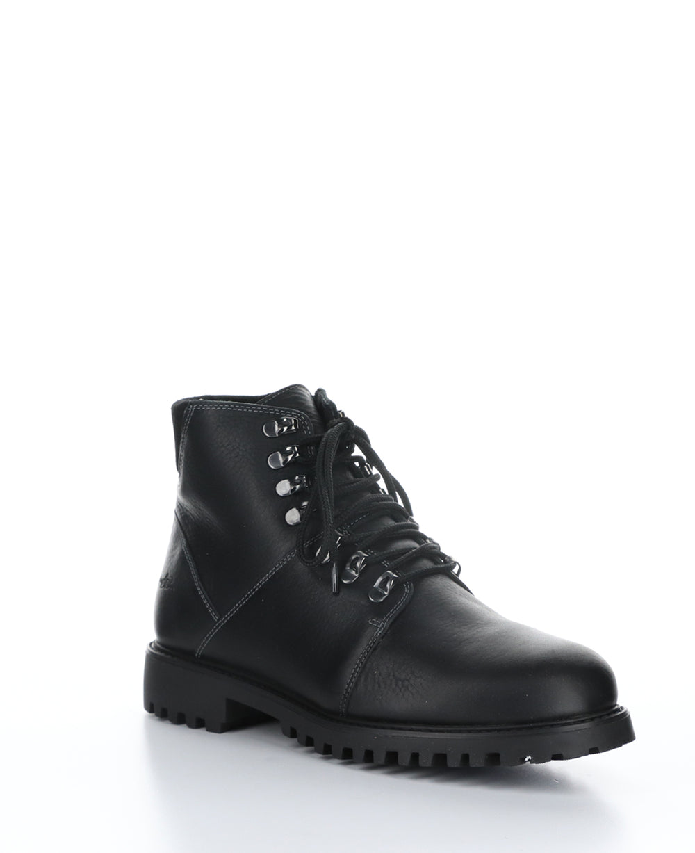 DAWSON Black Zip Up Boots|DAWSON Bottes avec Fermeture Zippée in Noir