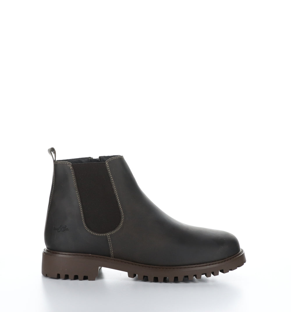 Dax Dk Brown Zip Up Ankle Boots|Dax Bottines Avec Fermeture Zipp�Ͽ½E In Marron